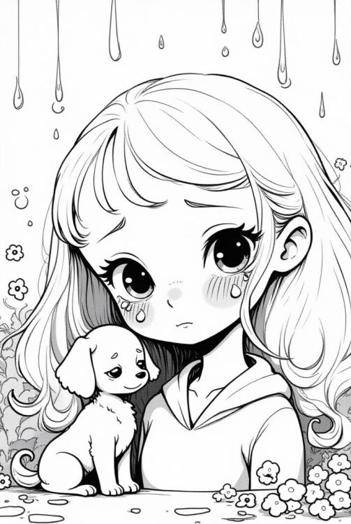 menina triste