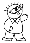 menino de óculos