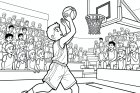 menino joga basquete