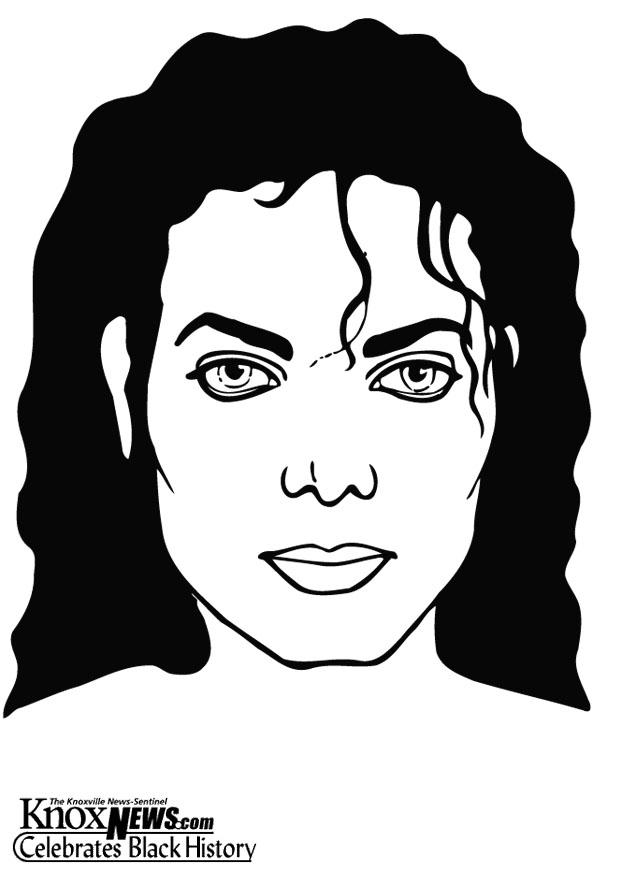 Desenho e Imagem Michael Jackson Estilo Antigo para Colorir e