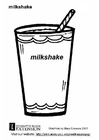 P�ginas para colorir milkshake