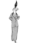 paginas-para-colorir moda inverno em Paris 1914-1915