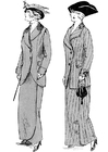 paginas-para-colorir moda inverno em Paris 1914