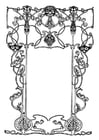 moldura de art nouveau 