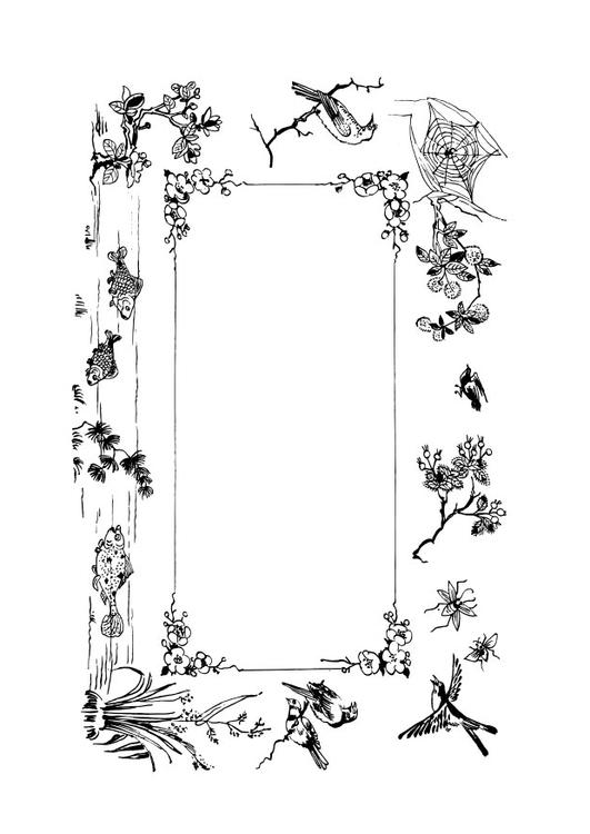 moldura de natureza 