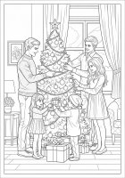 montando a árvore de Natal juntos