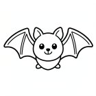 morcego fofo de Halloween