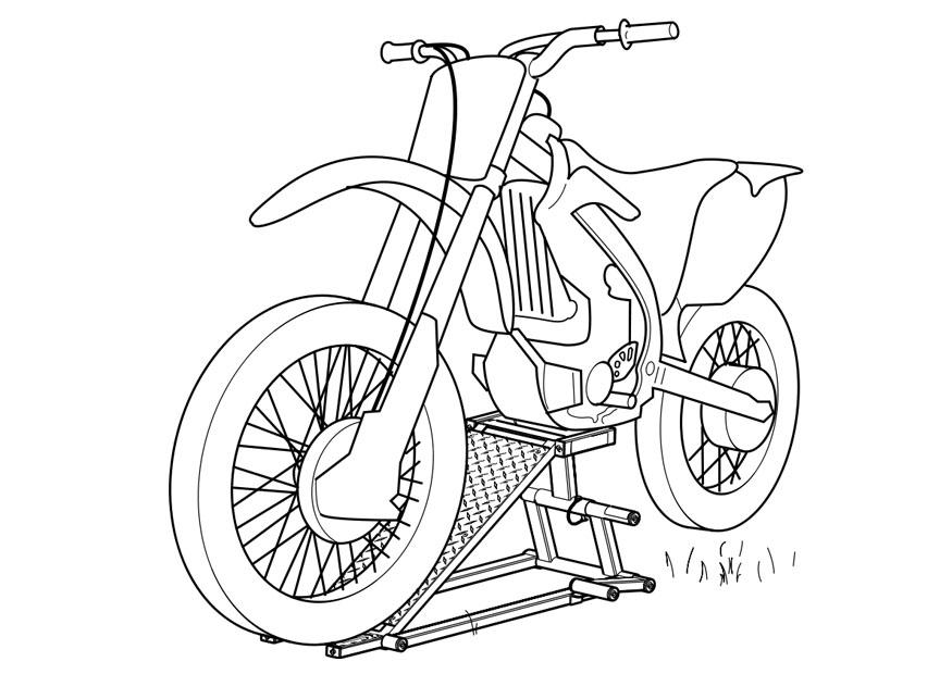 Desenho de Moto para Colorir - Colorir.com