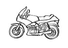Página para colorir motocicleta