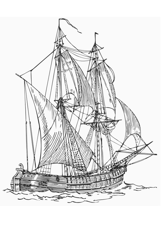 Página para colorir navio da marinha mercante - billander