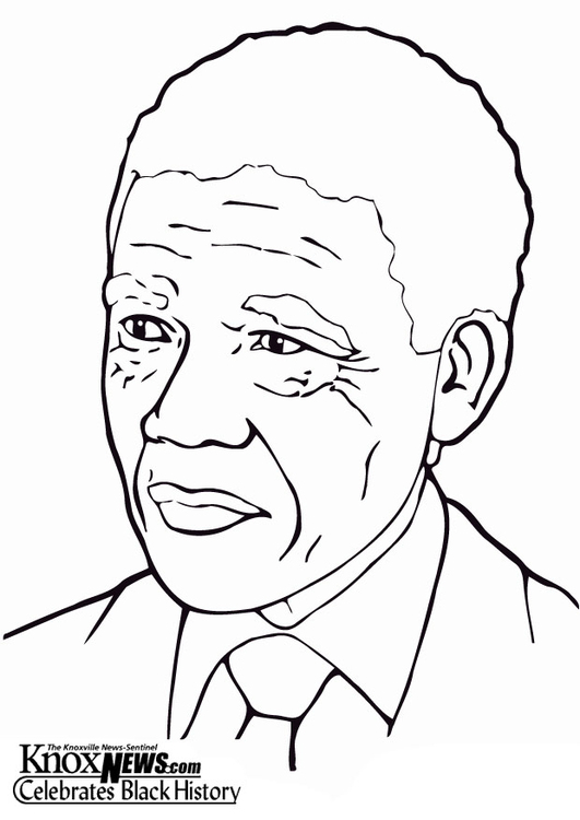 página para colorir nelson mandela img 12870