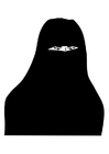 P�ginas para colorir niqab 