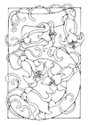 Página para colorir número - 5