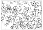 paginas-para-colorir o nascimento de Jesus