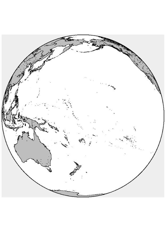 Página para colorir Oceania 