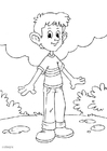 Desenho Para Colorir hiperativo - TDAH - Imagens Grátis Para