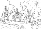 P�ginas para colorir Os Reis Magos