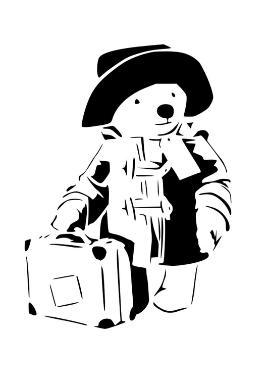 Página para colorir Paddington