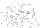 paginas-para-colorir pai e filho