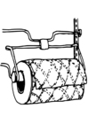 Página para colorir papel toalha
