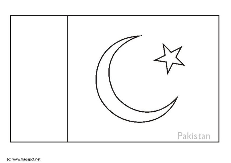 Página para colorir PaquistÃ£o 