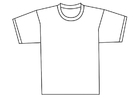 parte da frente de uma camiseta 