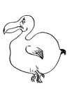 P�ginas para colorir pássaro - dodô