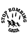 Página para colorir Pelo fim do bombardeio em Gaza 
