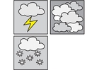 Página para colorir pictogramas clima 3