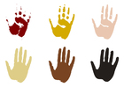 P�ginas para colorir pintura da mão