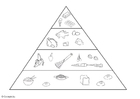 P�ginas para colorir pirâmide alimentar