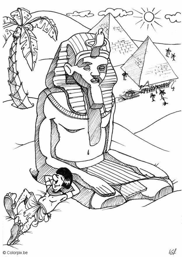 Página para colorir pirÃ¢mide do Egito