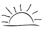 paginas-para-colorir pôr do sol 