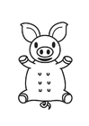 paginas-para-colorir porco