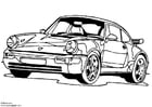 P�ginas para colorir Porsche 911 Turbo