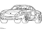 Página para colorir Porsche Showcar