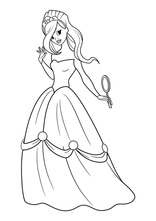 Princesas Archives - Desenhos para pintar e colorir