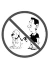 proibida entrada de cães