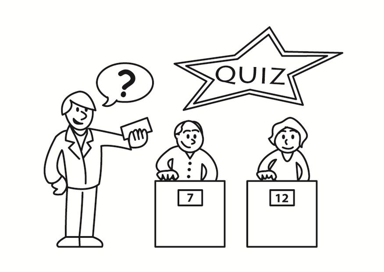 Página para colorir quiz
