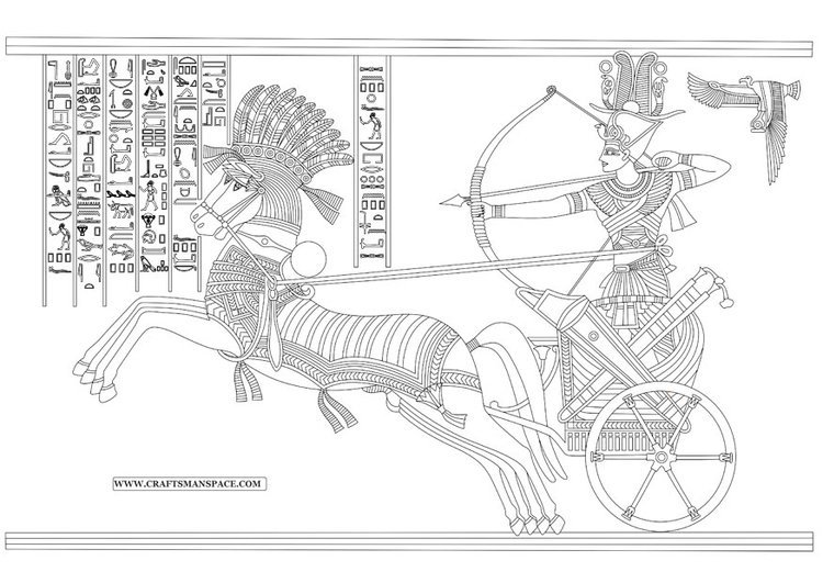 Página para colorir RamsÃ©s II - Batalha de Kadesh