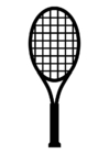 P�ginas para colorir raquete de tênis