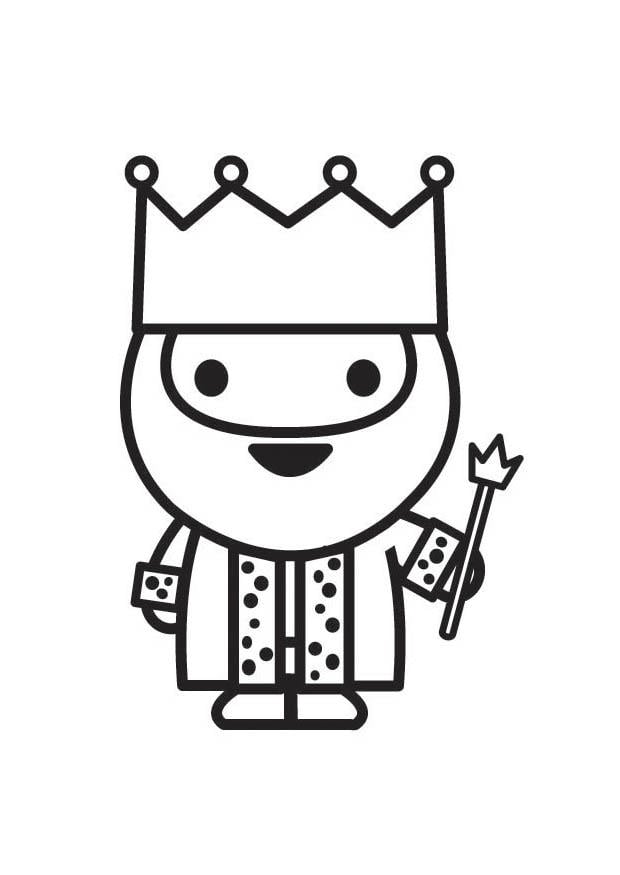 Desenho de Rei do xadrez para colorir  Desenhos para colorir e imprimir  gratis