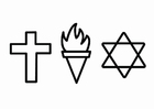 paginas-para-colorir religião - moral e ética