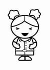 Página para colorir rir 