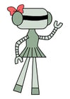 Página para colorir robÃ´