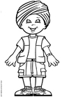 Página para colorir rohin da Ãndia