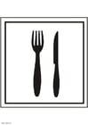 P�ginas para colorir sala de jantar