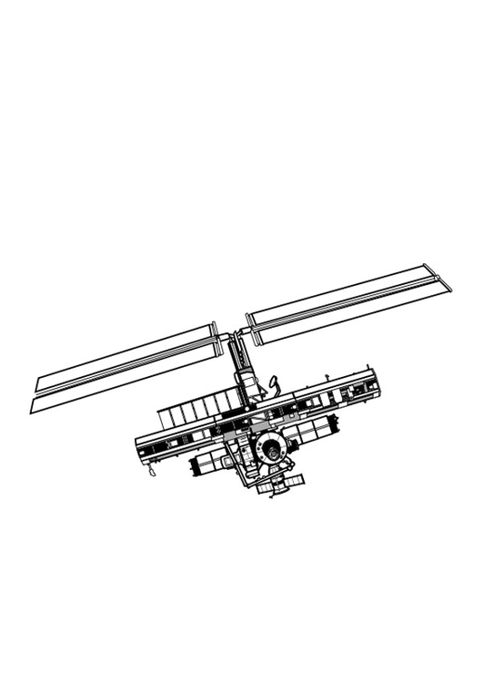 Página para colorir satÃ©lite