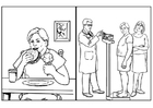 paginas-para-colorir saúde - alimentação