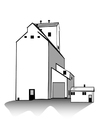 Página para colorir silo